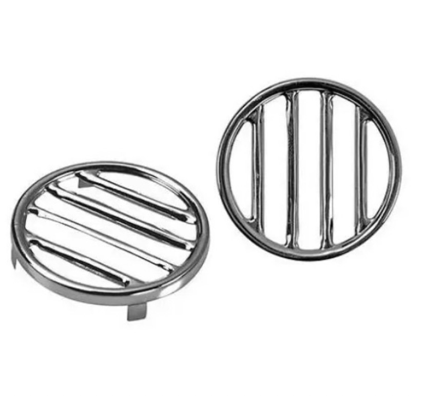 VW Round chrome-plated horn grilles for Split Screen Beetle
